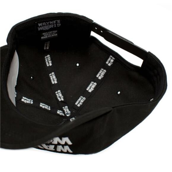 Retro SNL Show WAYNE'S WORLD Embroidered Cotton Twill TV Movie Cap Hat OSFM 80s - Picture 4 of 4